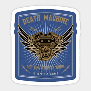 Death Machine - Let The Streets Burn Sticker